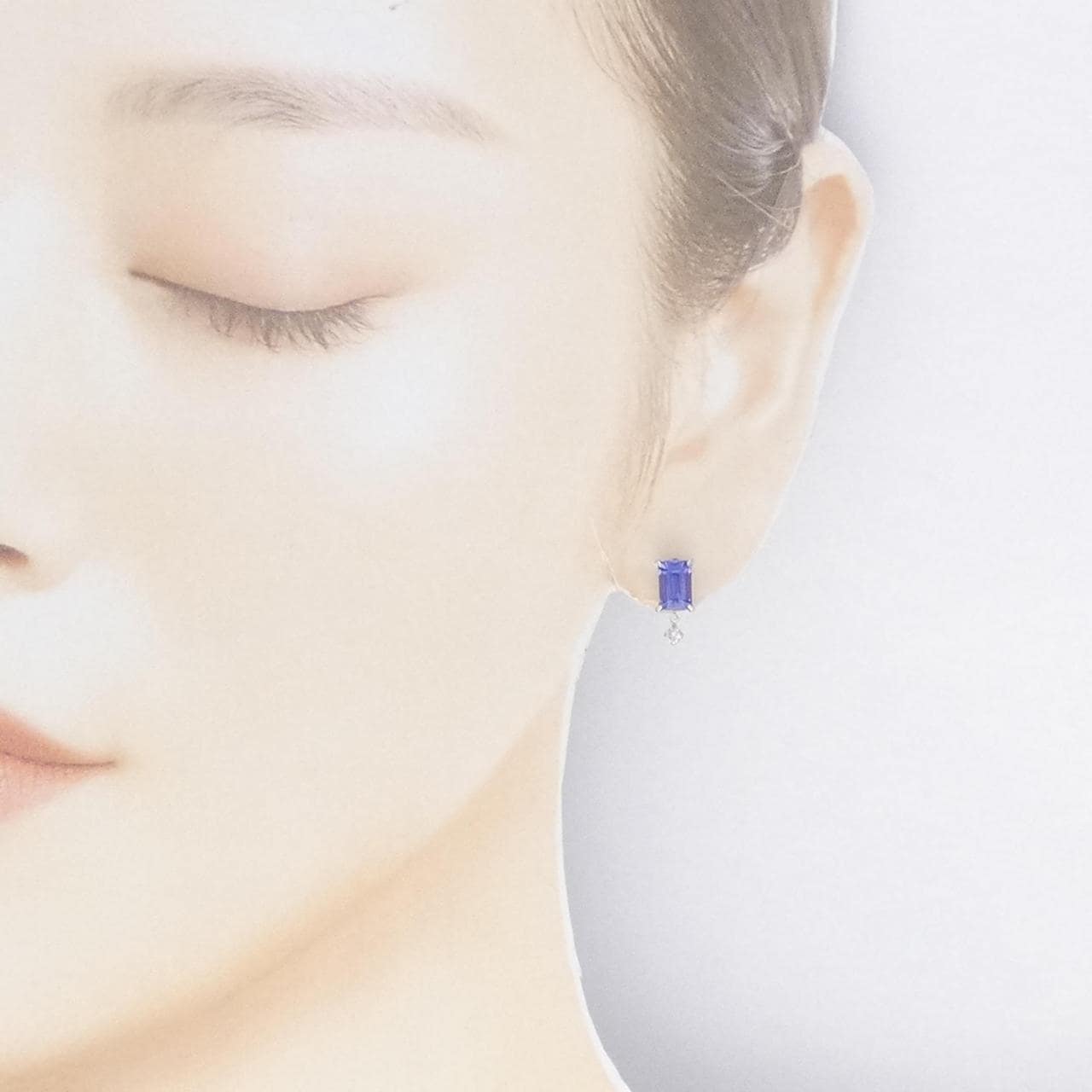 【リメイク】PT タンザナイト ピアス 1.86CT