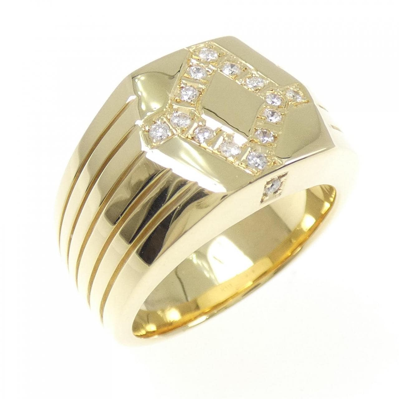 K18YG ダイヤモンド リング 0.16CT