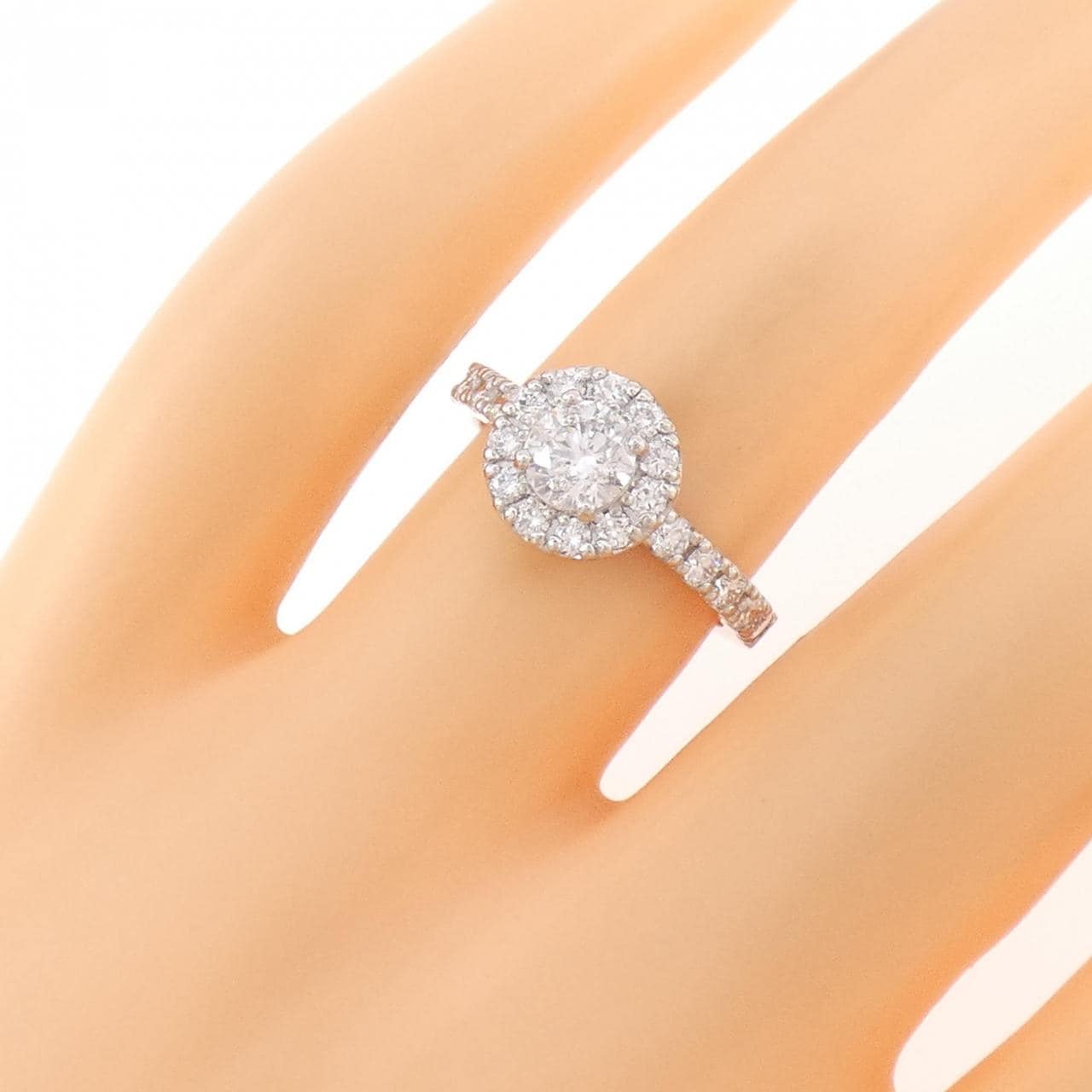 PT900 ダイヤモンド リング 0.518CT G I1 VG