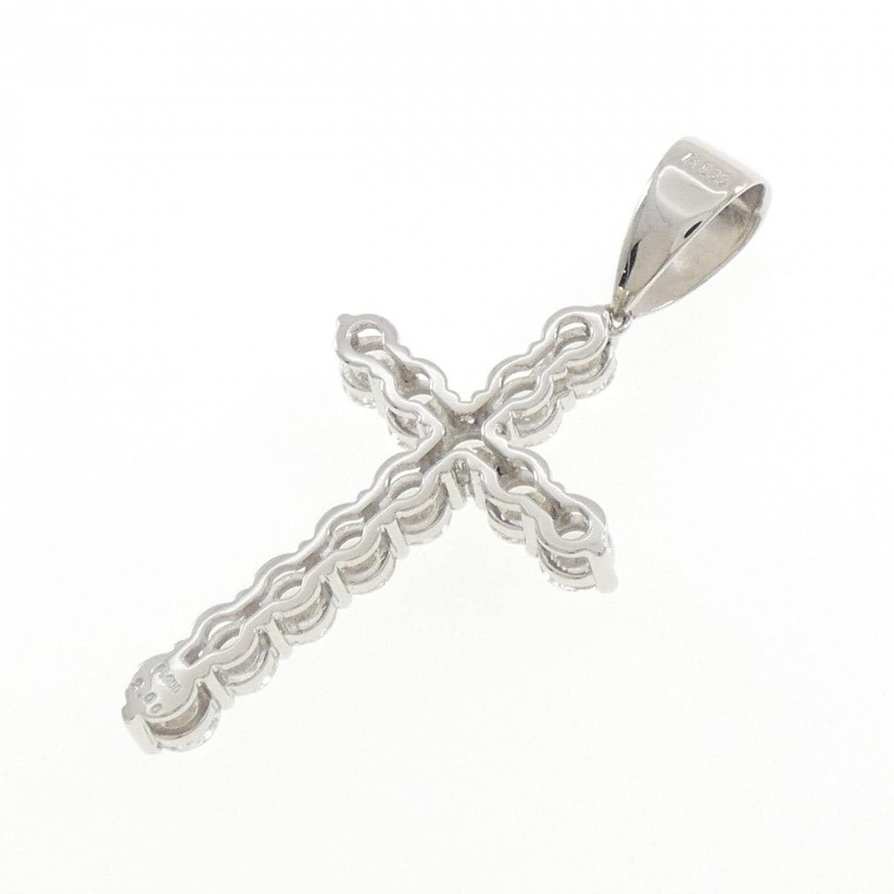 PT900 クロス ダイヤモンド ペンダント 2.00CT