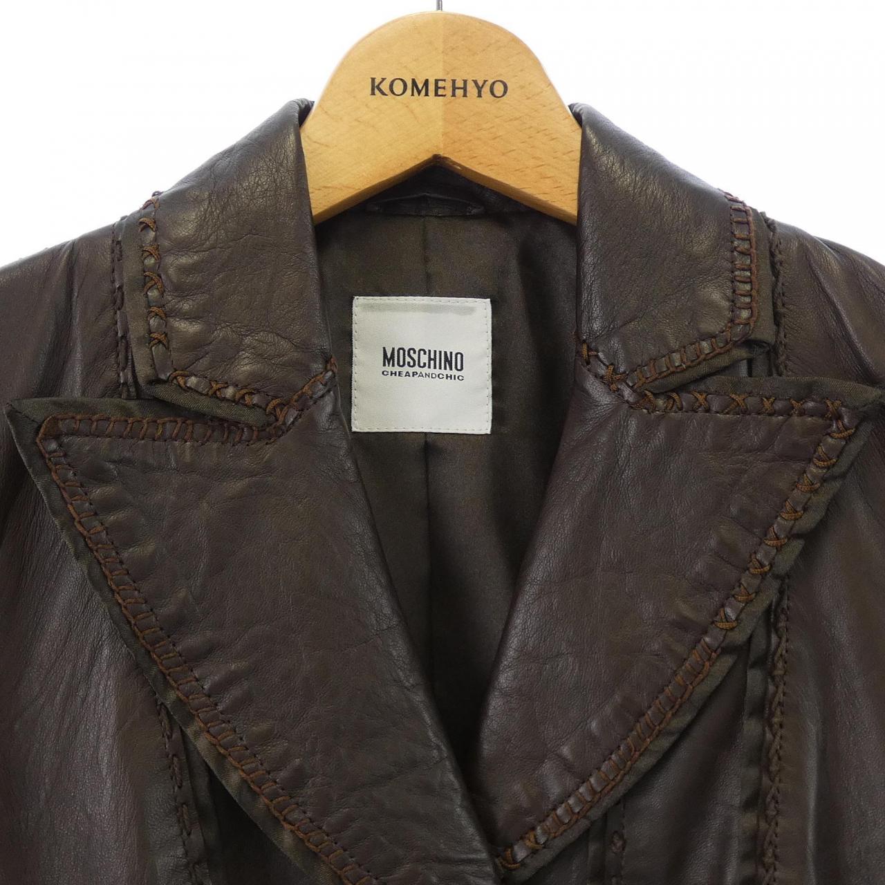 モスキーノチープアンドシック MOSCHINO CHEAP&CHIC RA37026190 レザーライダースジャケット
