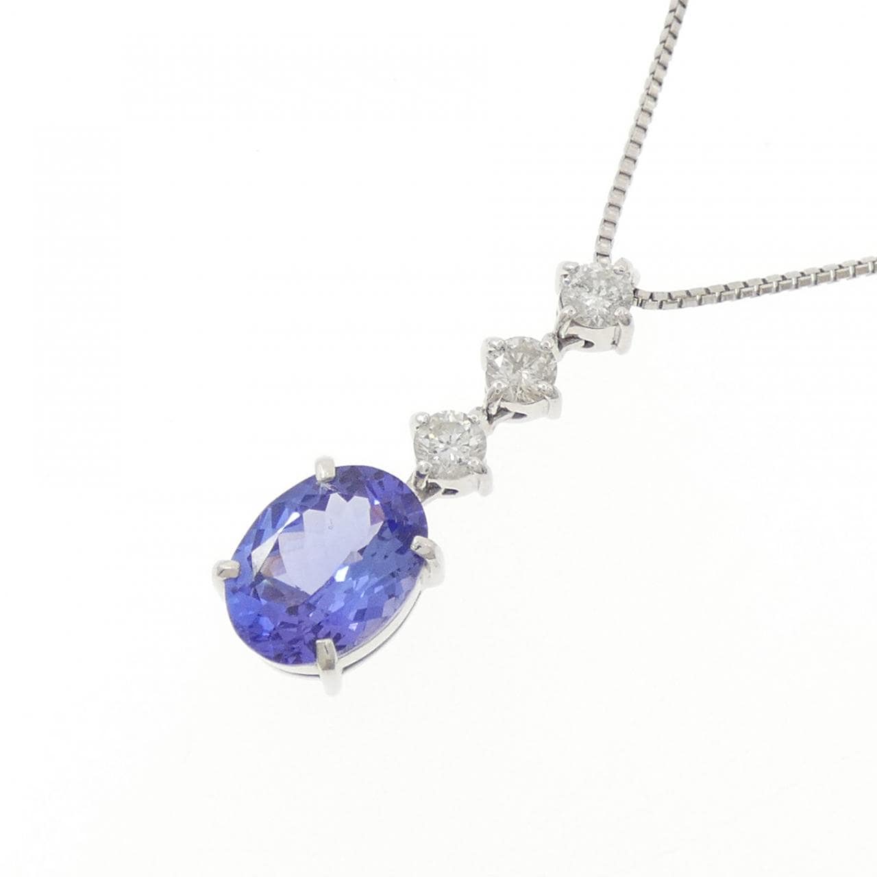 PT900/PT850 タンザナイト ネックレス 1.47CT