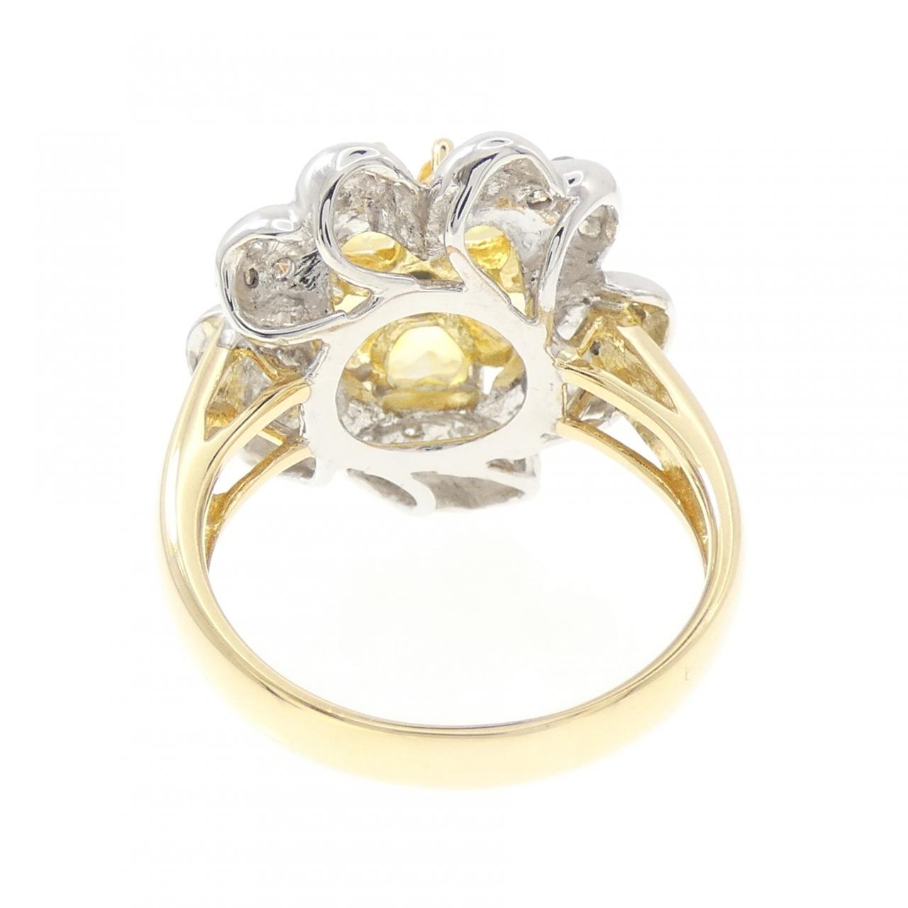 ポンテヴェキオ フラワー サファイヤ リング 2.88CT