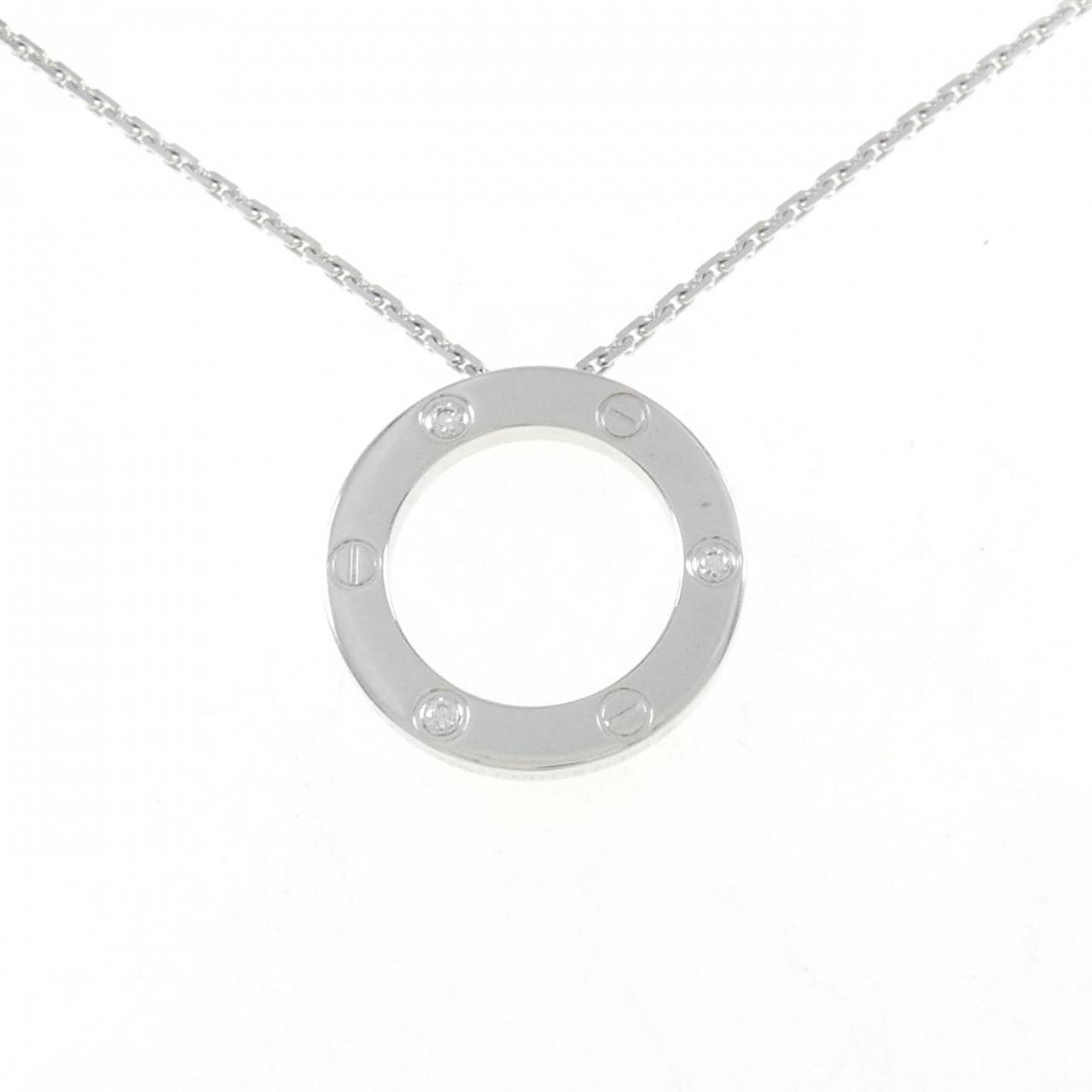 CARTIER LOVE Necklace half diamond Necklace