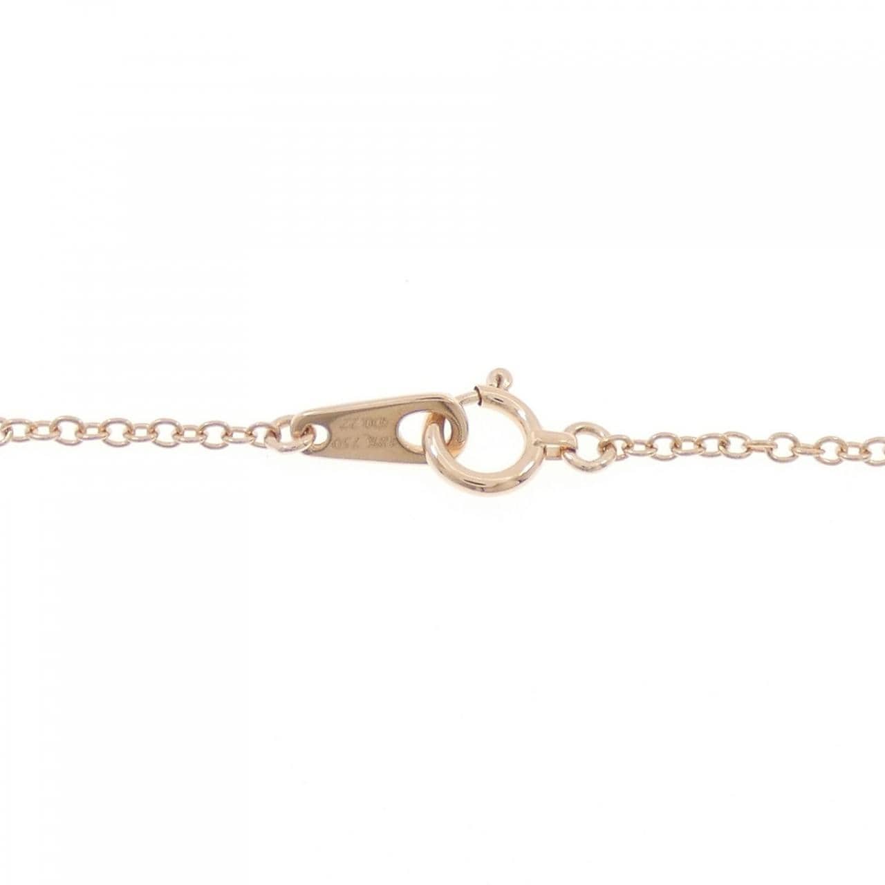 750PG Ribbon Diamond Necklace 0.22CT