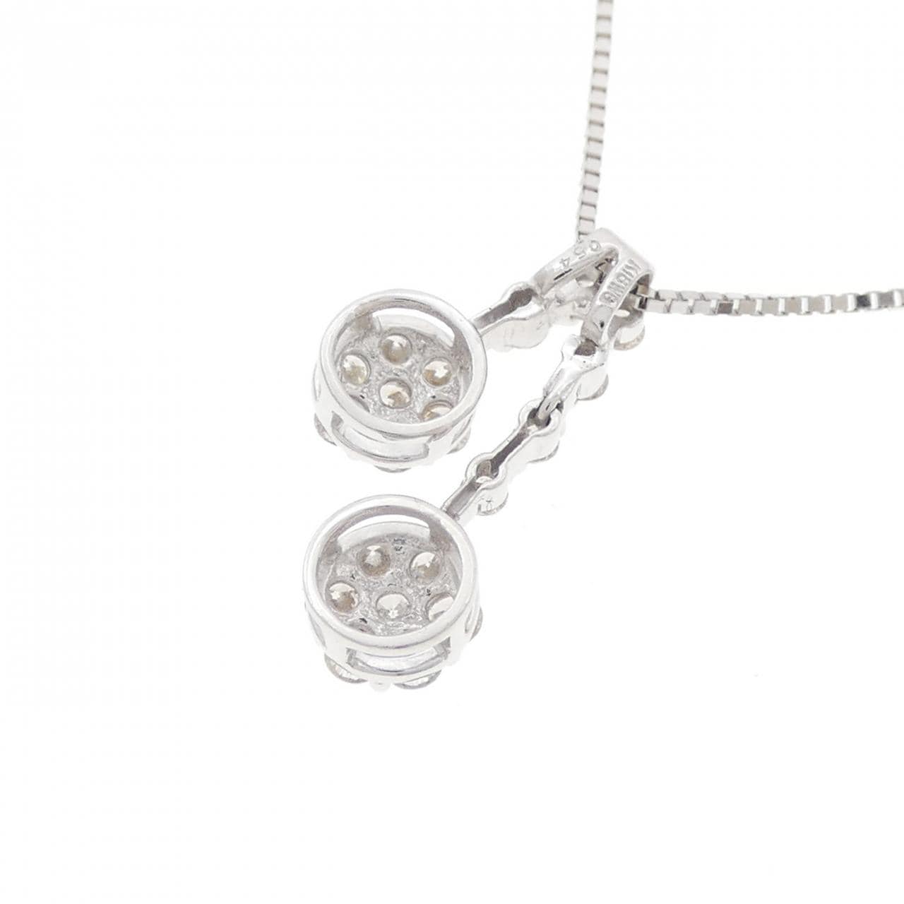 K18WG ダイヤモンド ネックレス 0.54CT