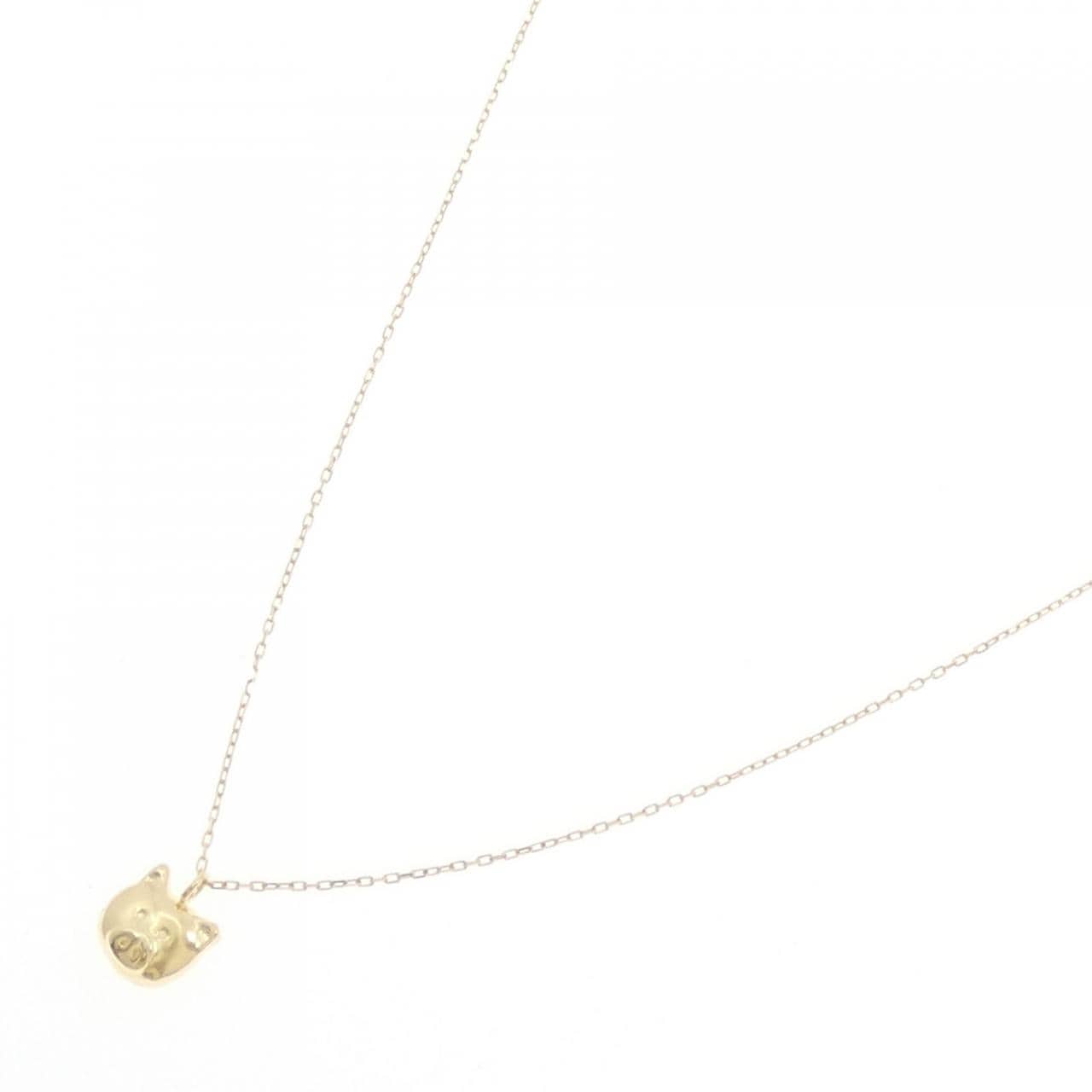 【新品】K18YG ピッグ ネックレス