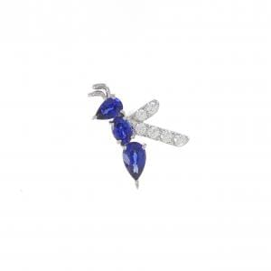 PT900 サファイヤ ブローチ 0.53CT