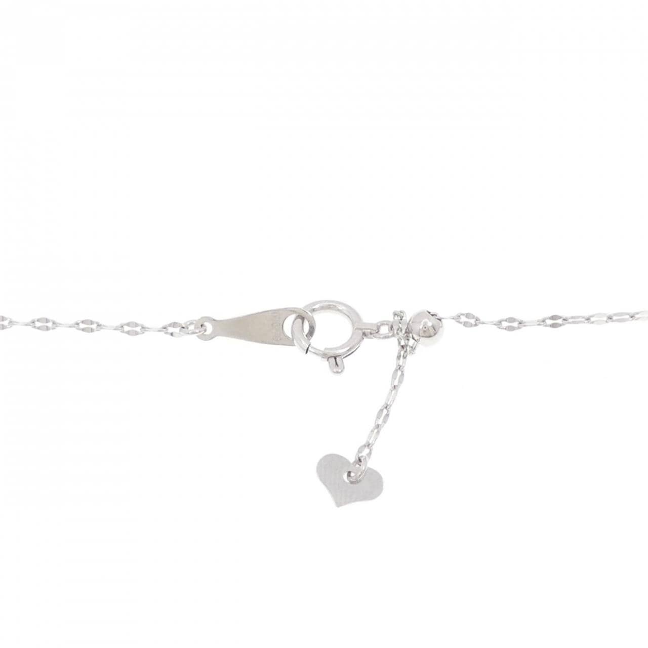 K18WG エメラルド ネックレス 0.05CT