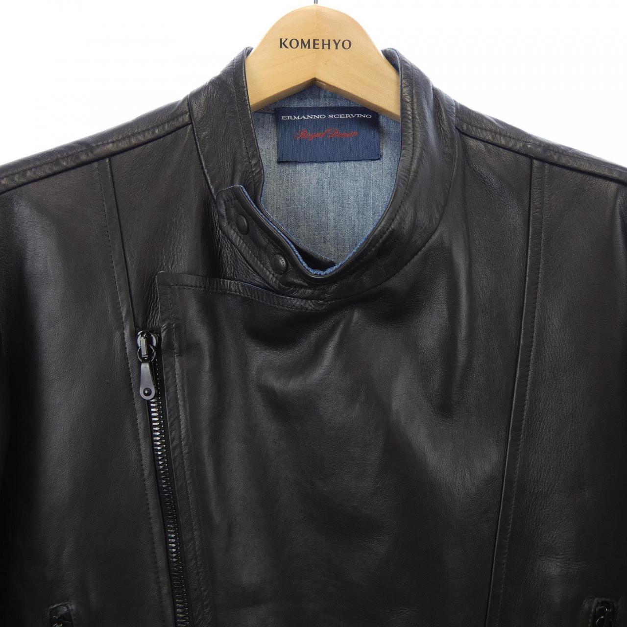 エルマンノシュエルビーノ ERMANNO SCERVINO レザーライダースジャケット