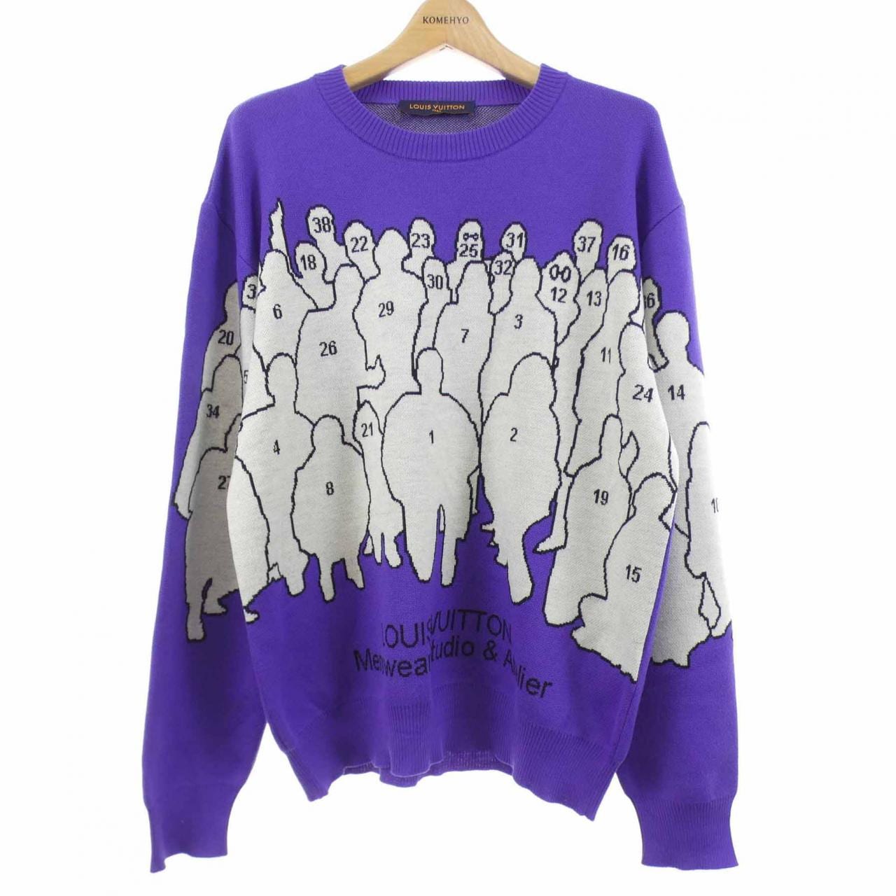ルイヴィトン LOUIS VUITTON スタジオジャカードクルーネック HNN93WZLL ニット