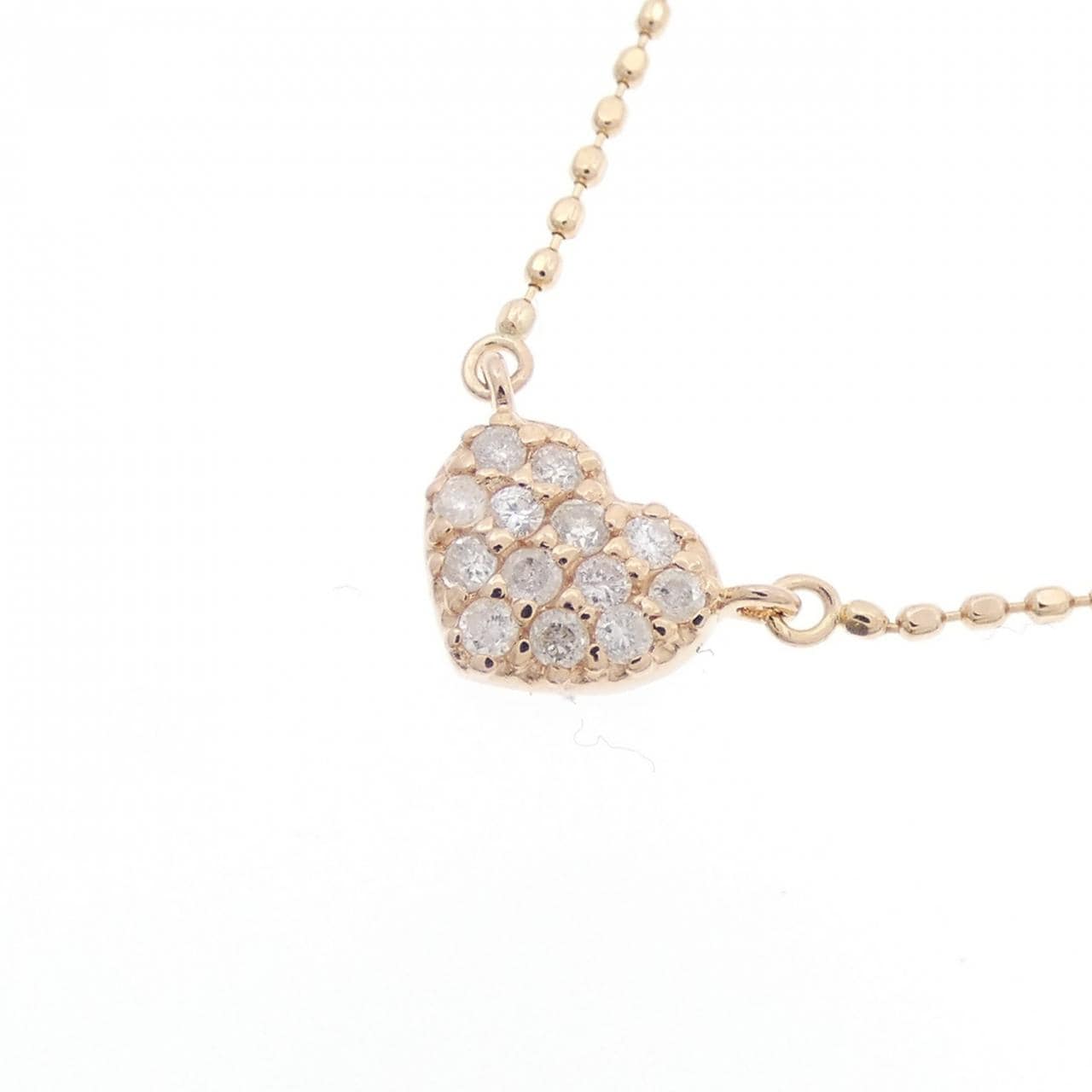 K14PG ダイヤモンド ネックレス 0.10CT