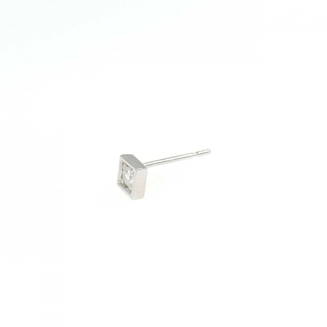 PT900 ダイヤモンド ピアス 0.05CT 片耳