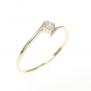 K10YG ダイヤモンド ピンキー リング 0.03CT