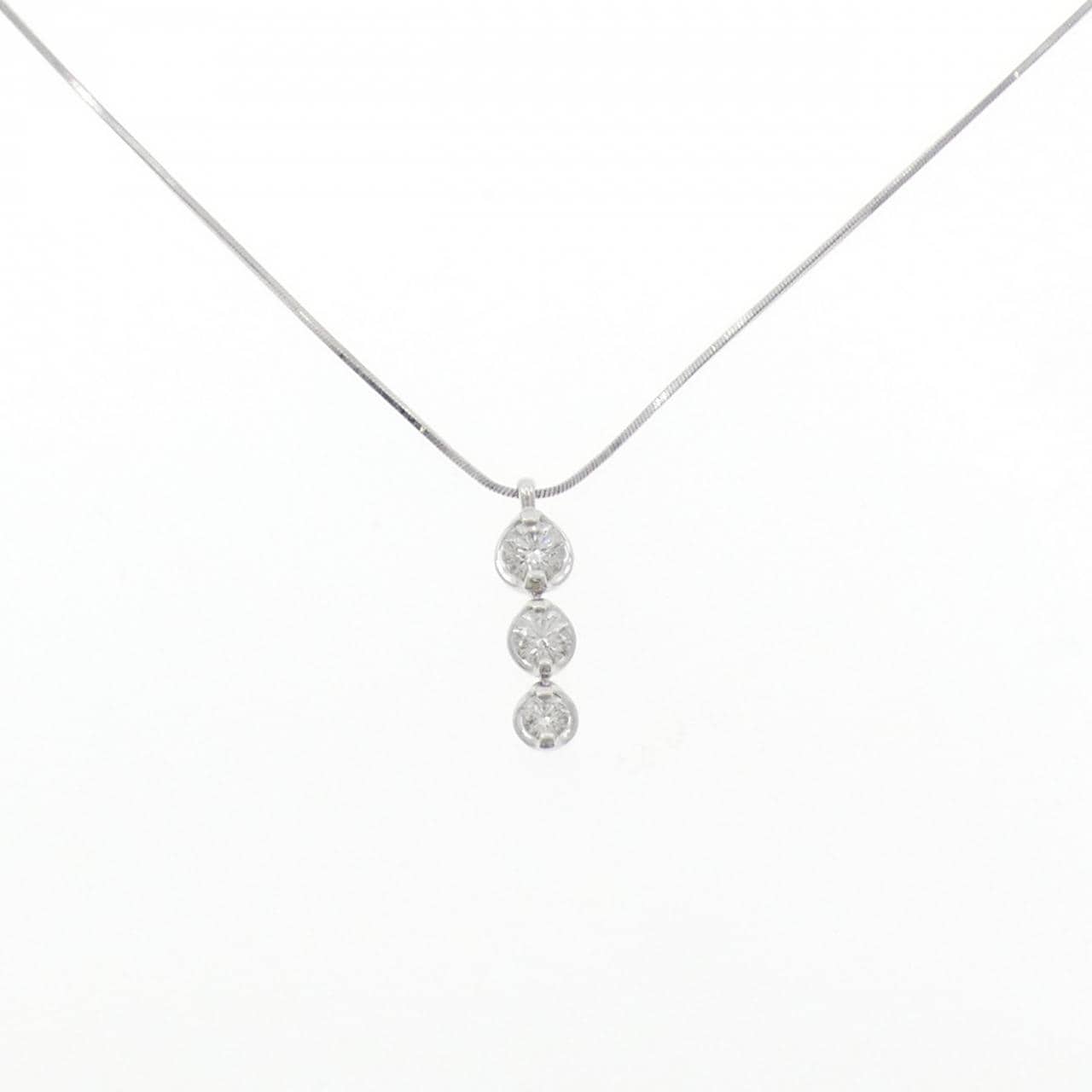 PT900/PT850 ダイヤモンド ネックレス 0.50CT
