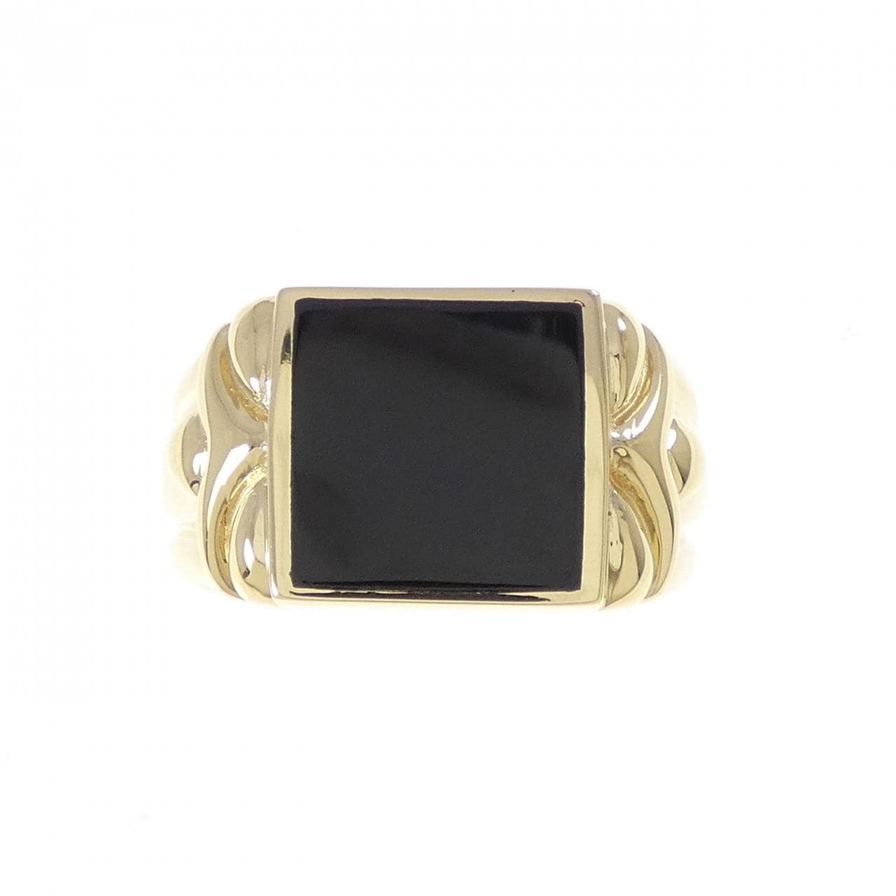 [BRAND NEW] K18YG Onyx Ring