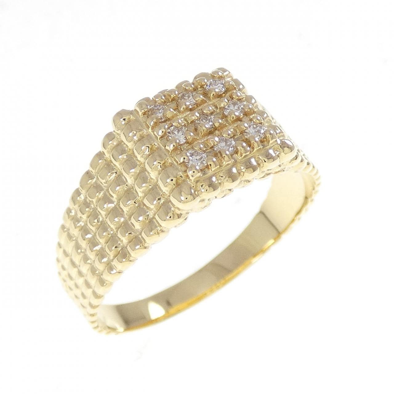 [BRAND NEW] K18YG Diamond ring 0.12CT