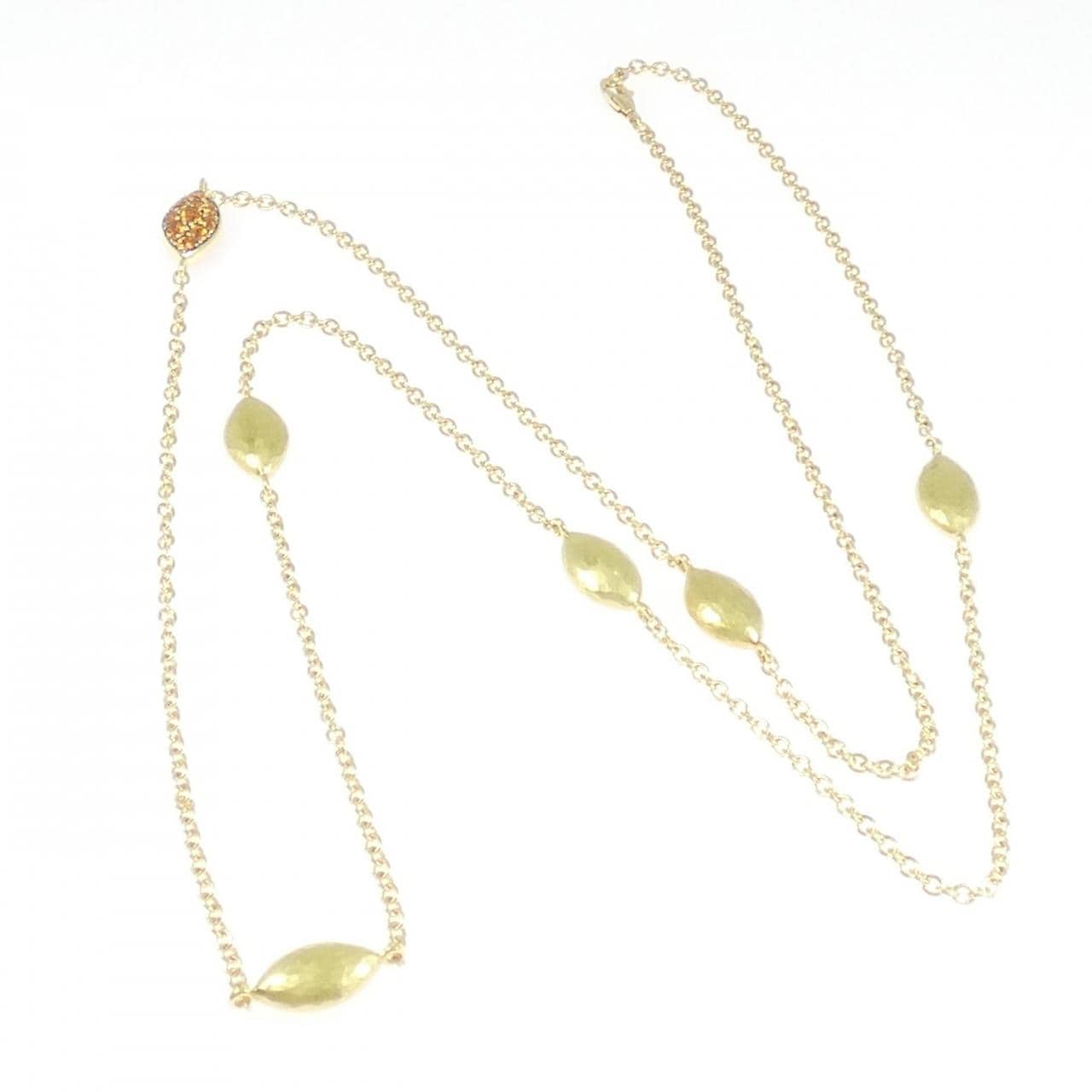750YG/750BG サファイヤ ネックレス 1.95CT