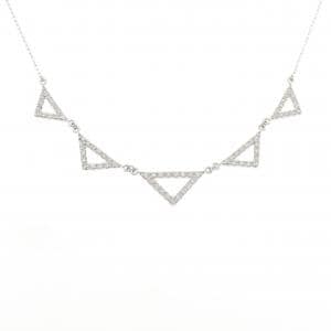 K18WG ダイヤモンド ネックレス 0.56CT