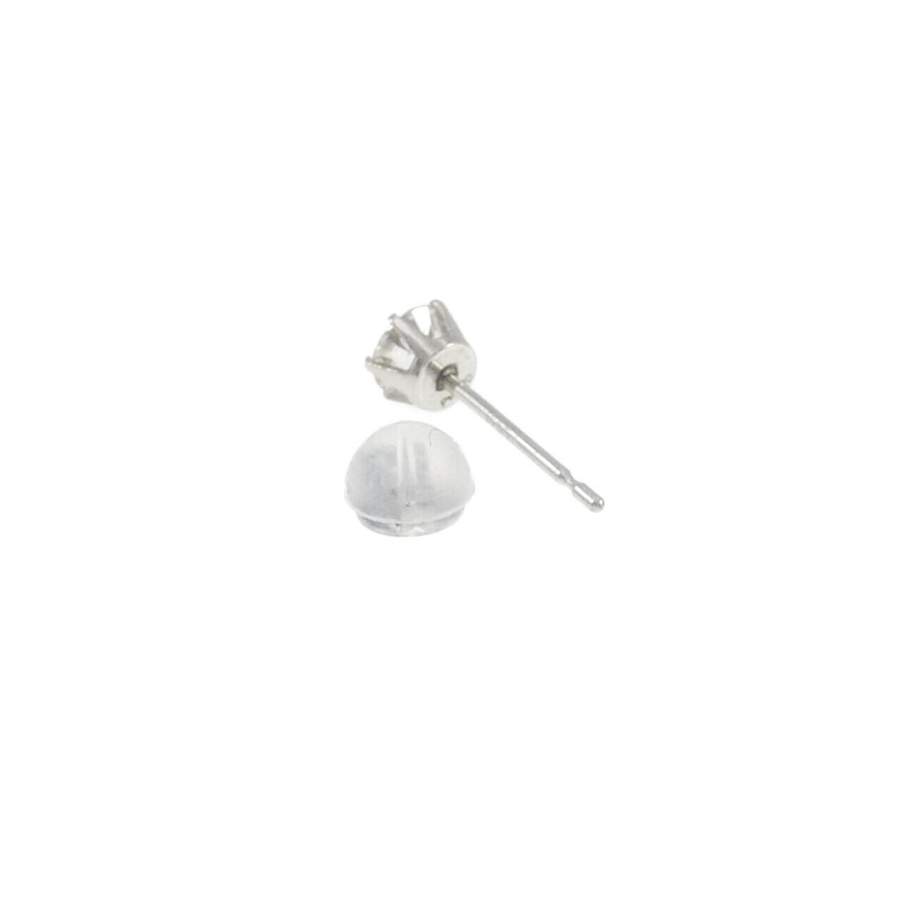 PT900 ソリティア ダイヤモンド ピアス 0.315CT 片耳