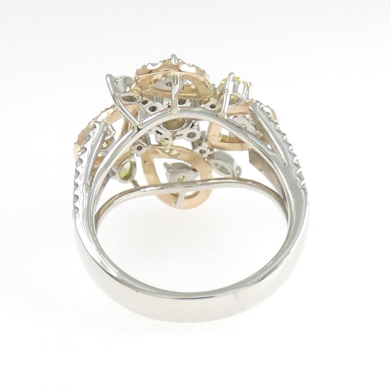 PT900/K18PG ダイヤモンド リング 0.828CT