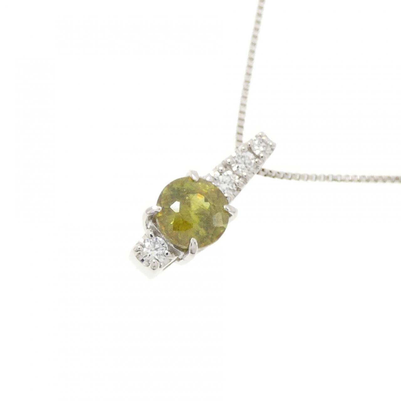 PT850 スフェーン ネックレス 0.47CT