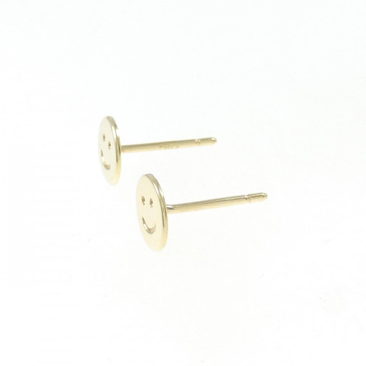 750YG/K18YG Smile Earrings