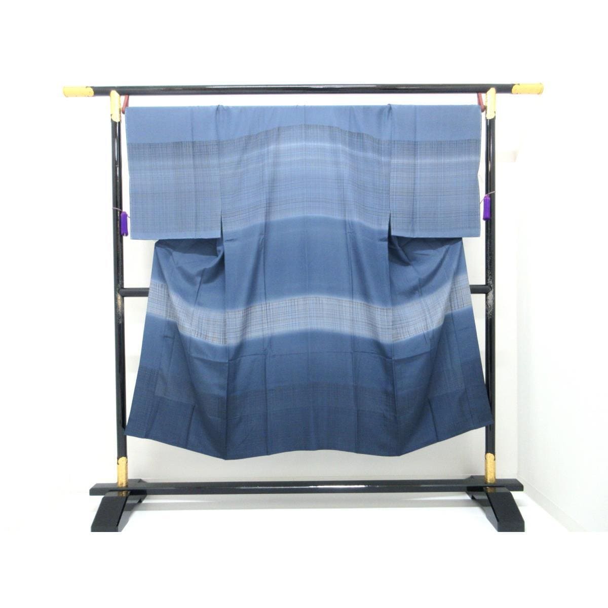 【未使用品】男物　羽二重　紋名不明　きもの・羽織・長襦袢　３点セット