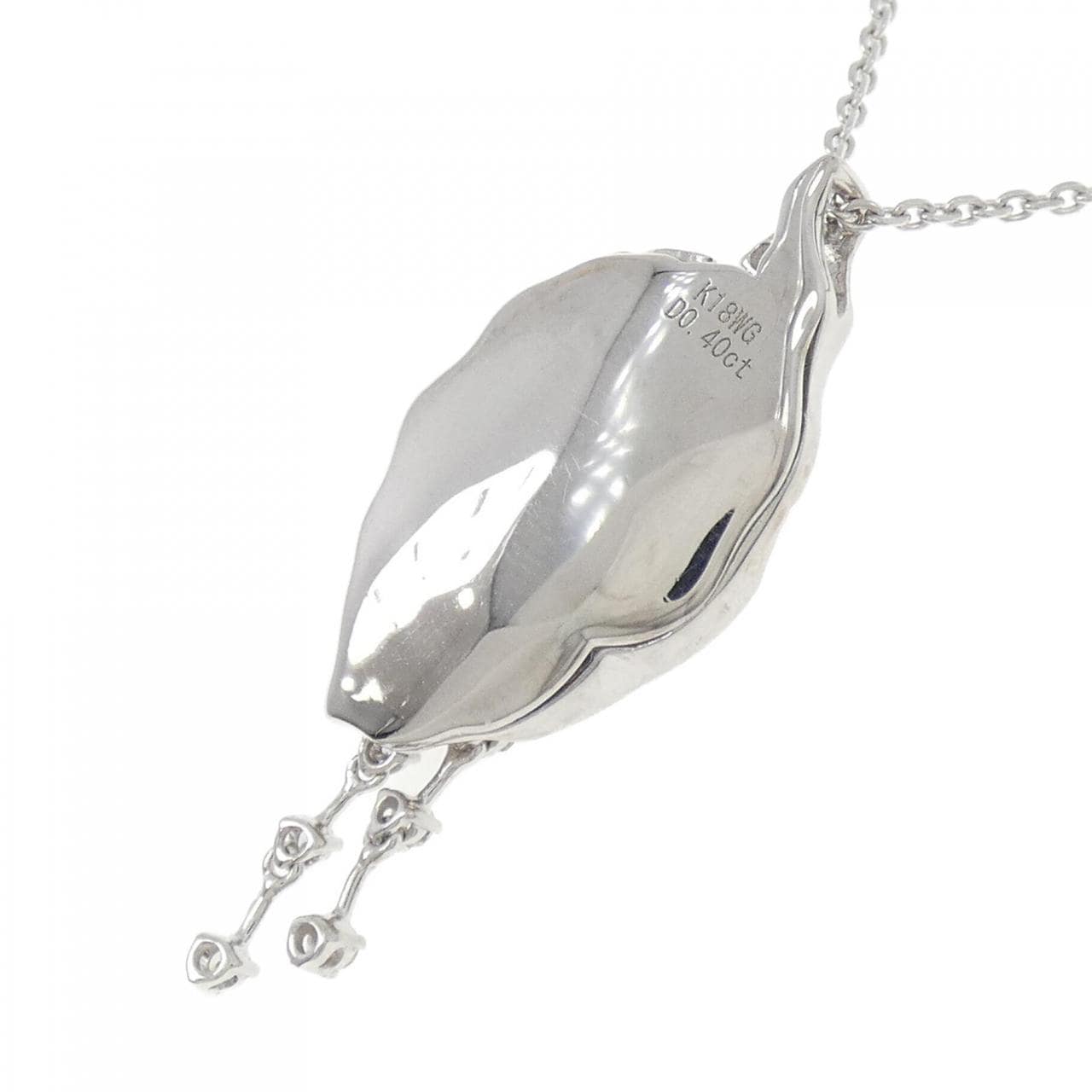 K18WG ダイヤモンド ネックレス 0.40CT