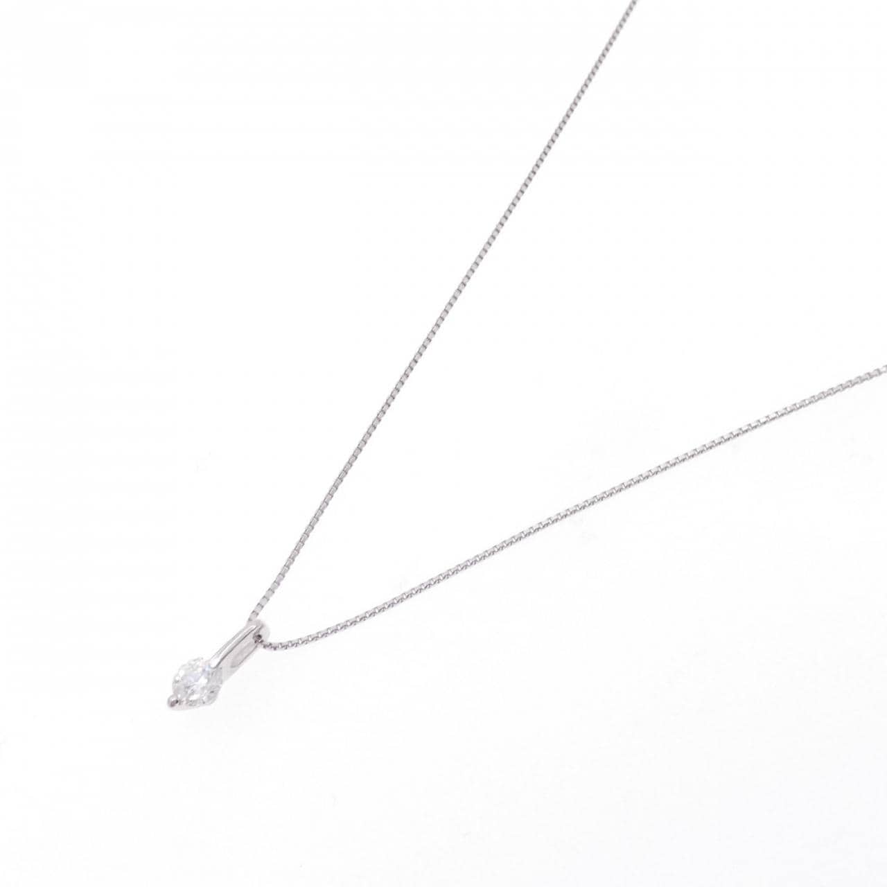 PT ソリティア ダイヤモンド ネックレス 0.313CT