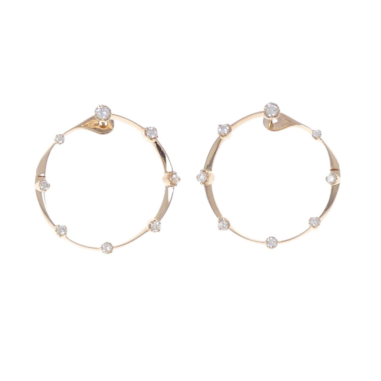 750PG ダイヤモンド ピアス