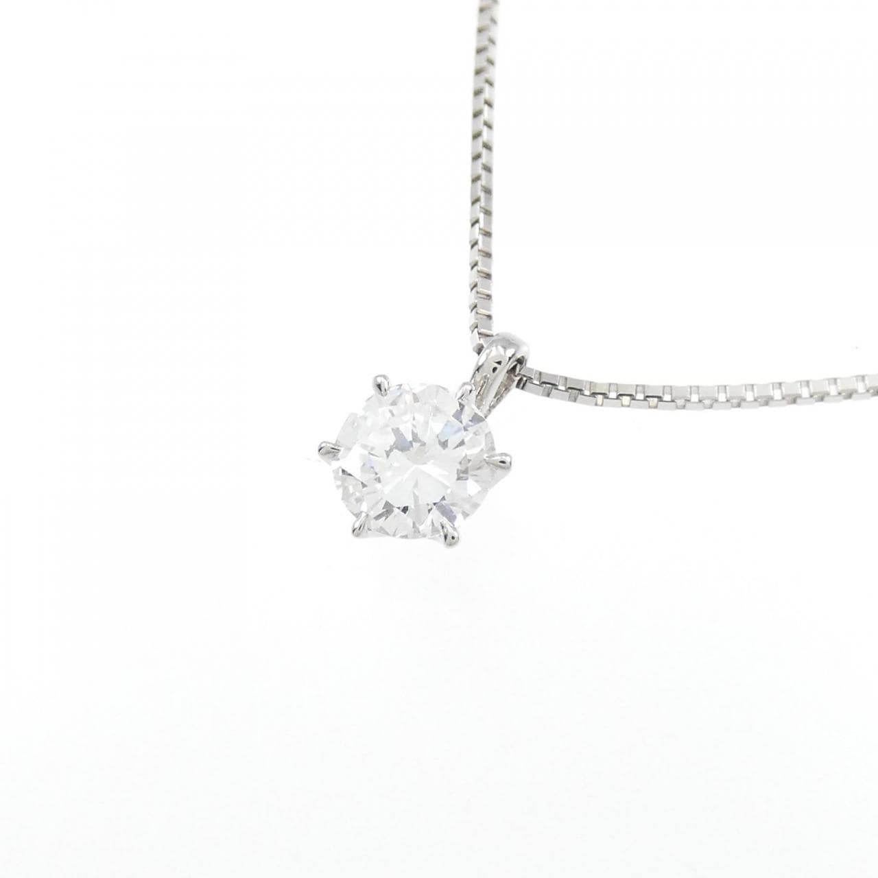 [BRAND NEW] PT Diamond Necklace 0.380CT F SI2 Good