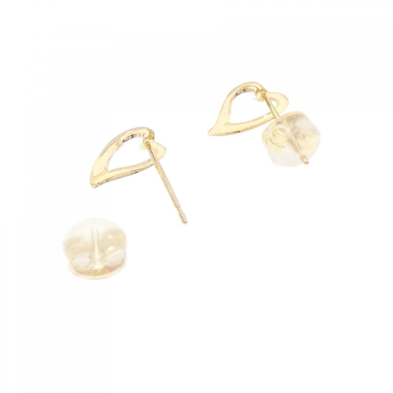 [新品] K18YG 心形耳环