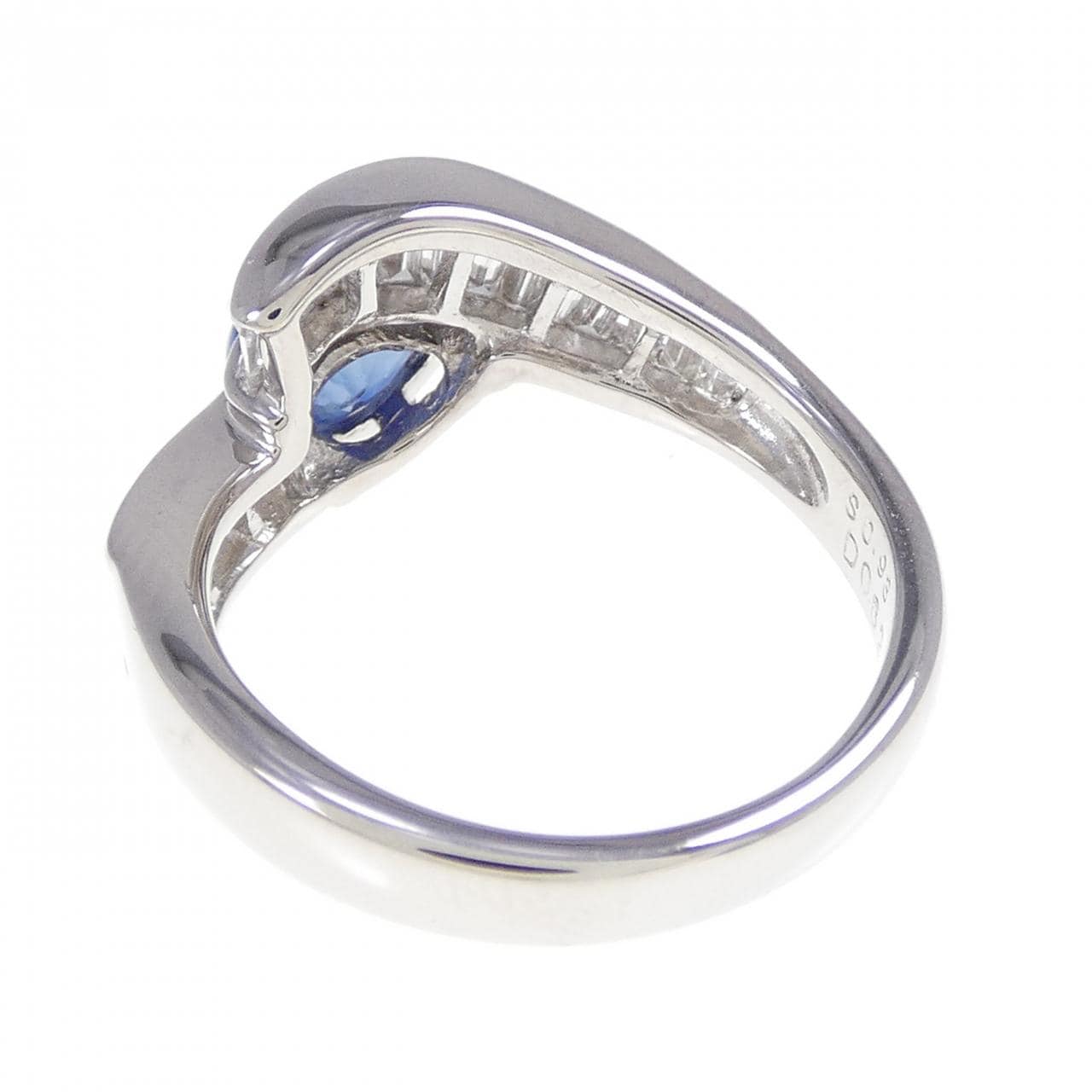 K18WG サファイヤ リング 0.93CT