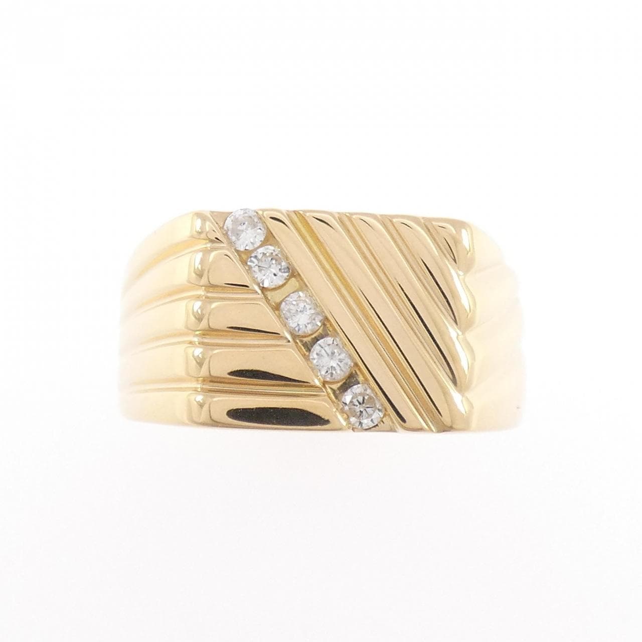 K18YG ダイヤモンド リング 0.19CT