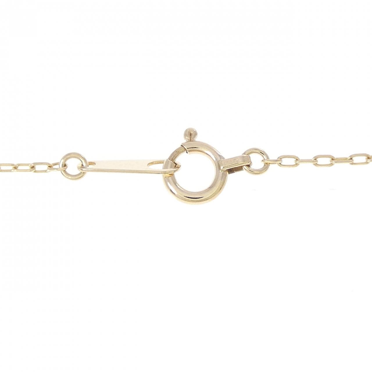 K10YG クロス ダイヤモンド ネックレス 0.05CT