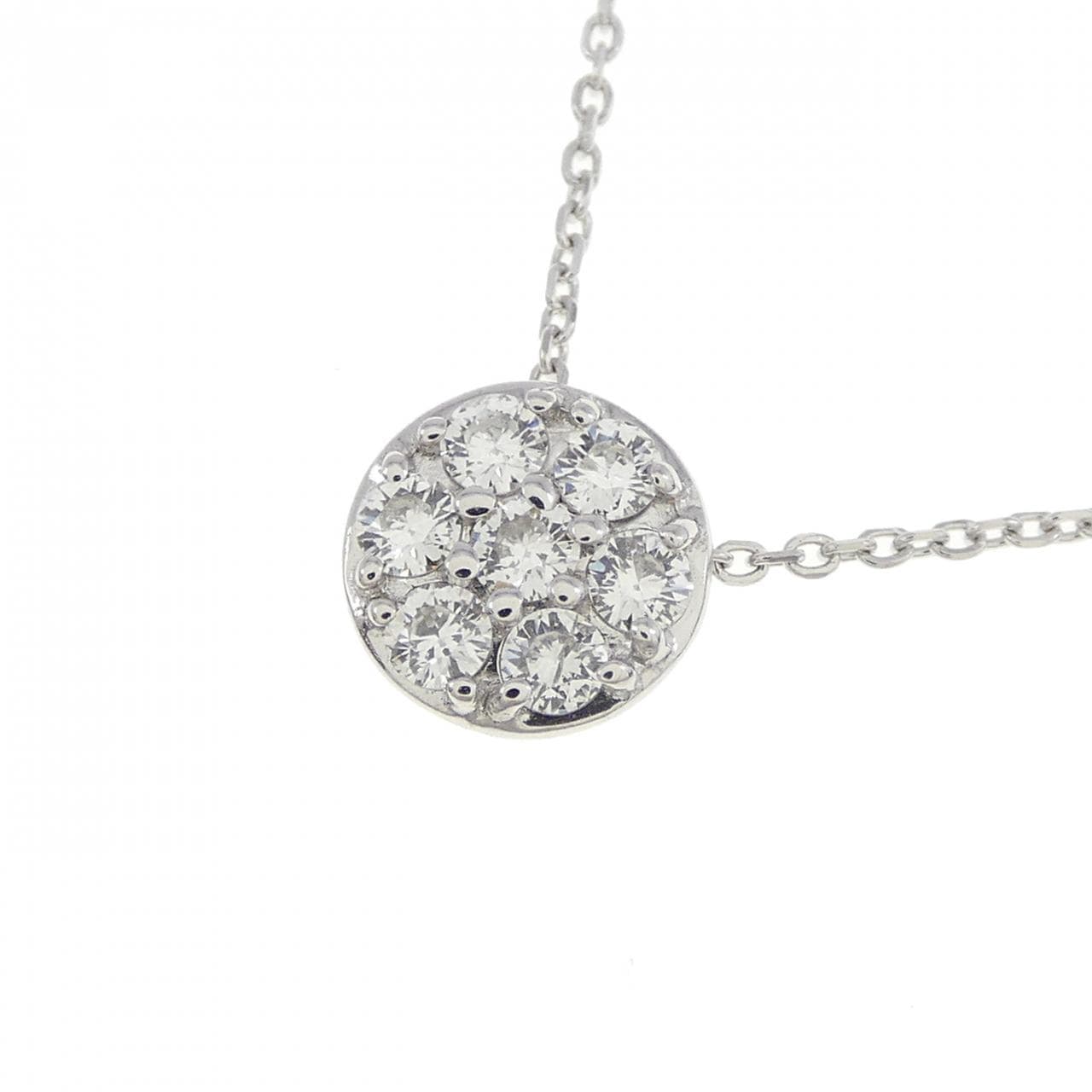 K18WG Diamond necklace