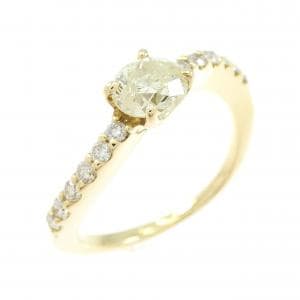K18YG ダイヤモンド リング 0.60CT