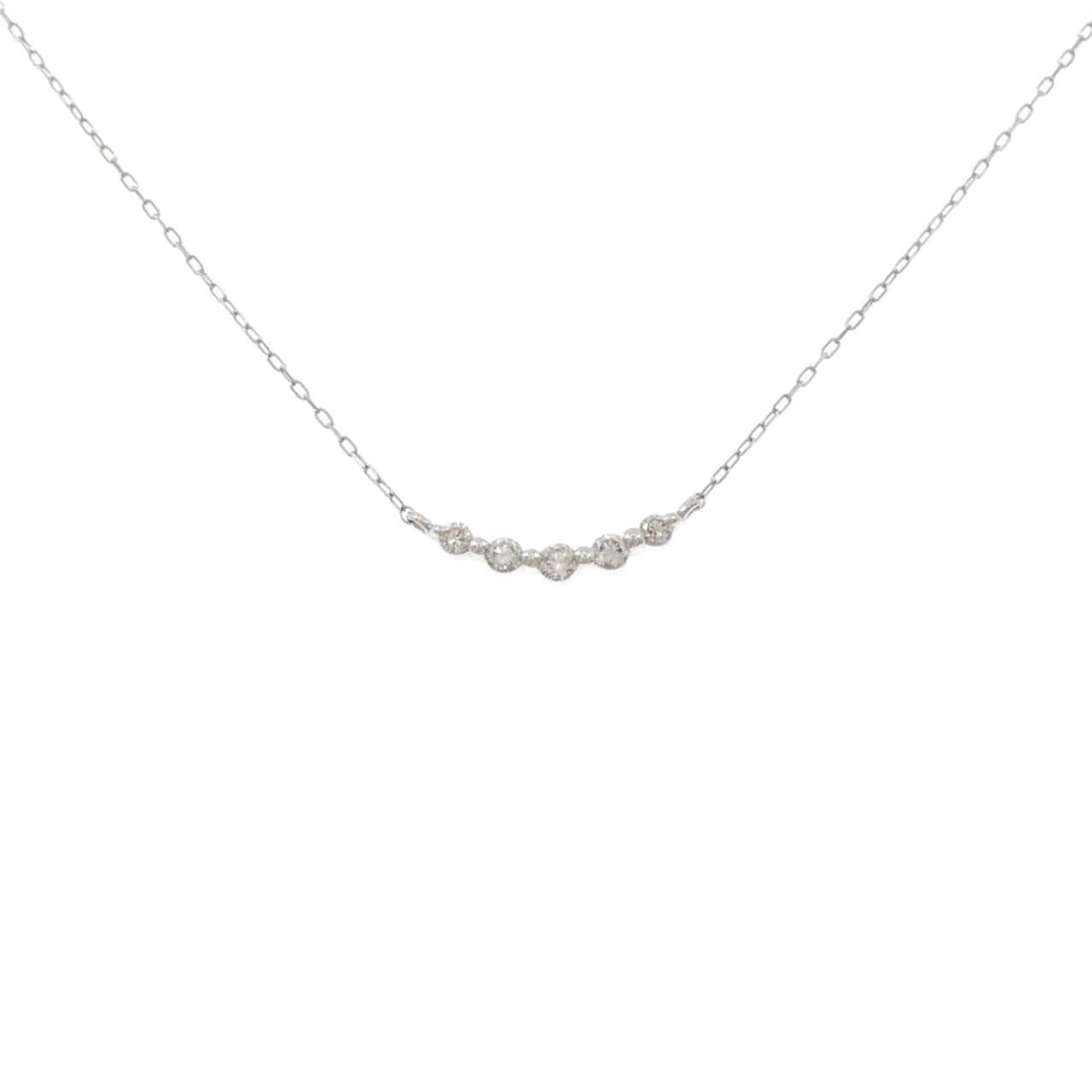 PT900/PT850 ダイヤモンド ネックレス 0.12CT