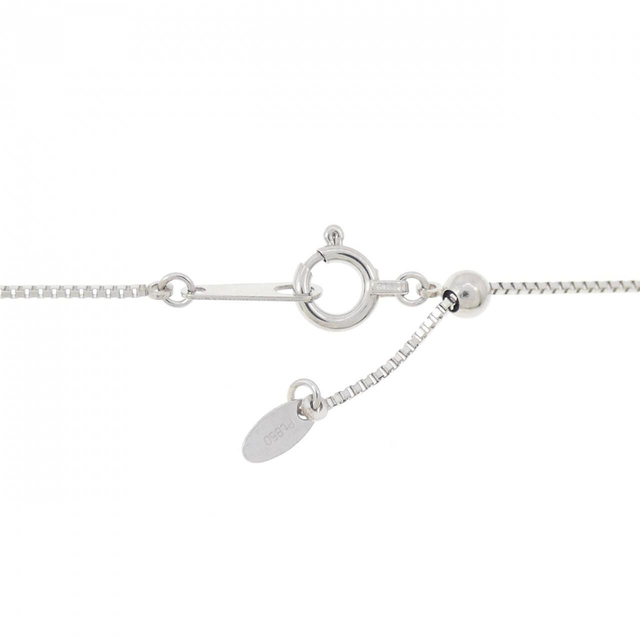 PT フラワー ダイヤモンド ネックレス 0.12CT