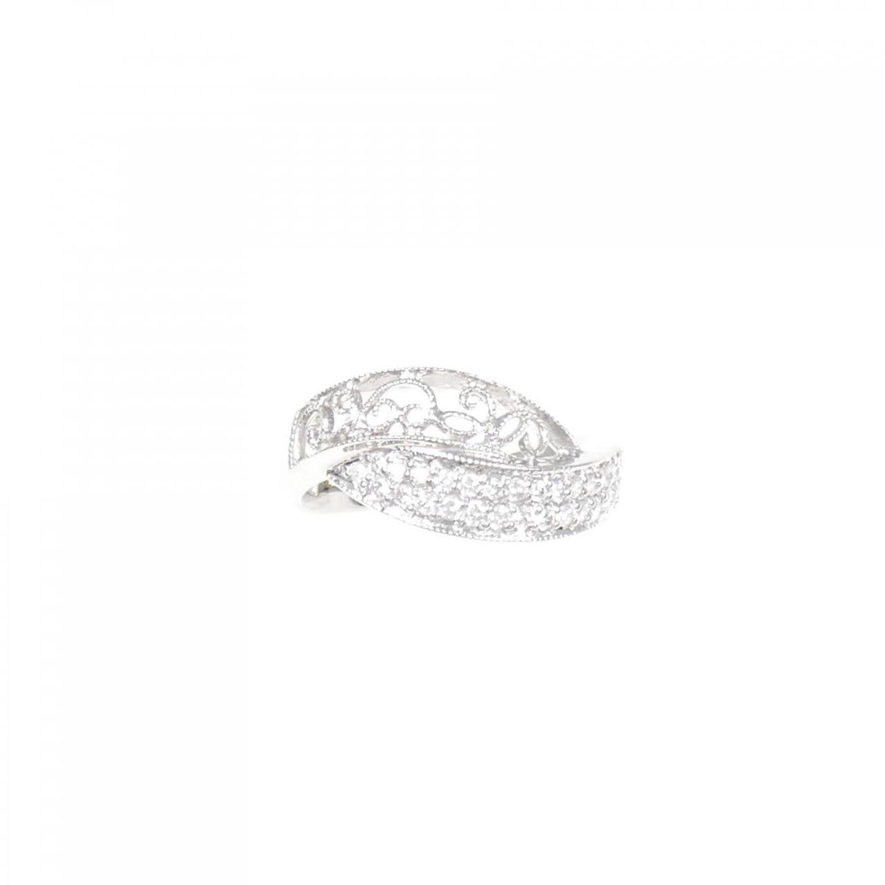 K18WG ダイヤモンド リング 0.30CT