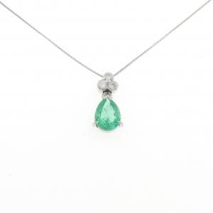 PT900/PT850 エメラルド ネックレス 1.55CT
