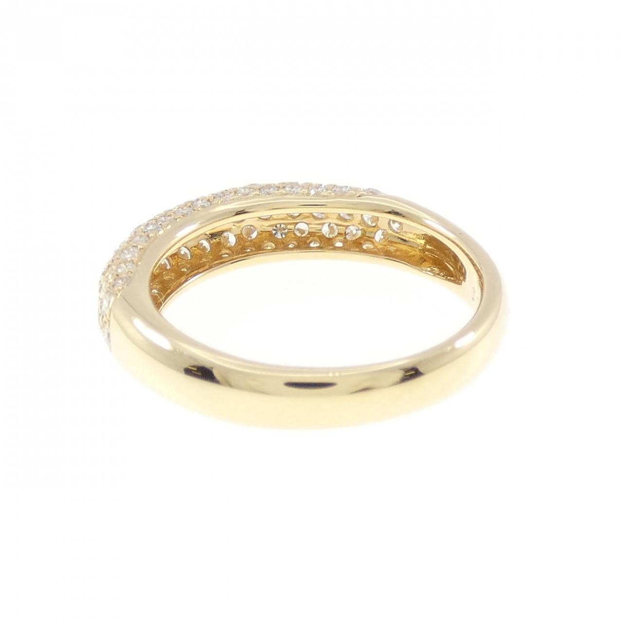 750YG パヴェ ダイヤモンド リング 0.60CT