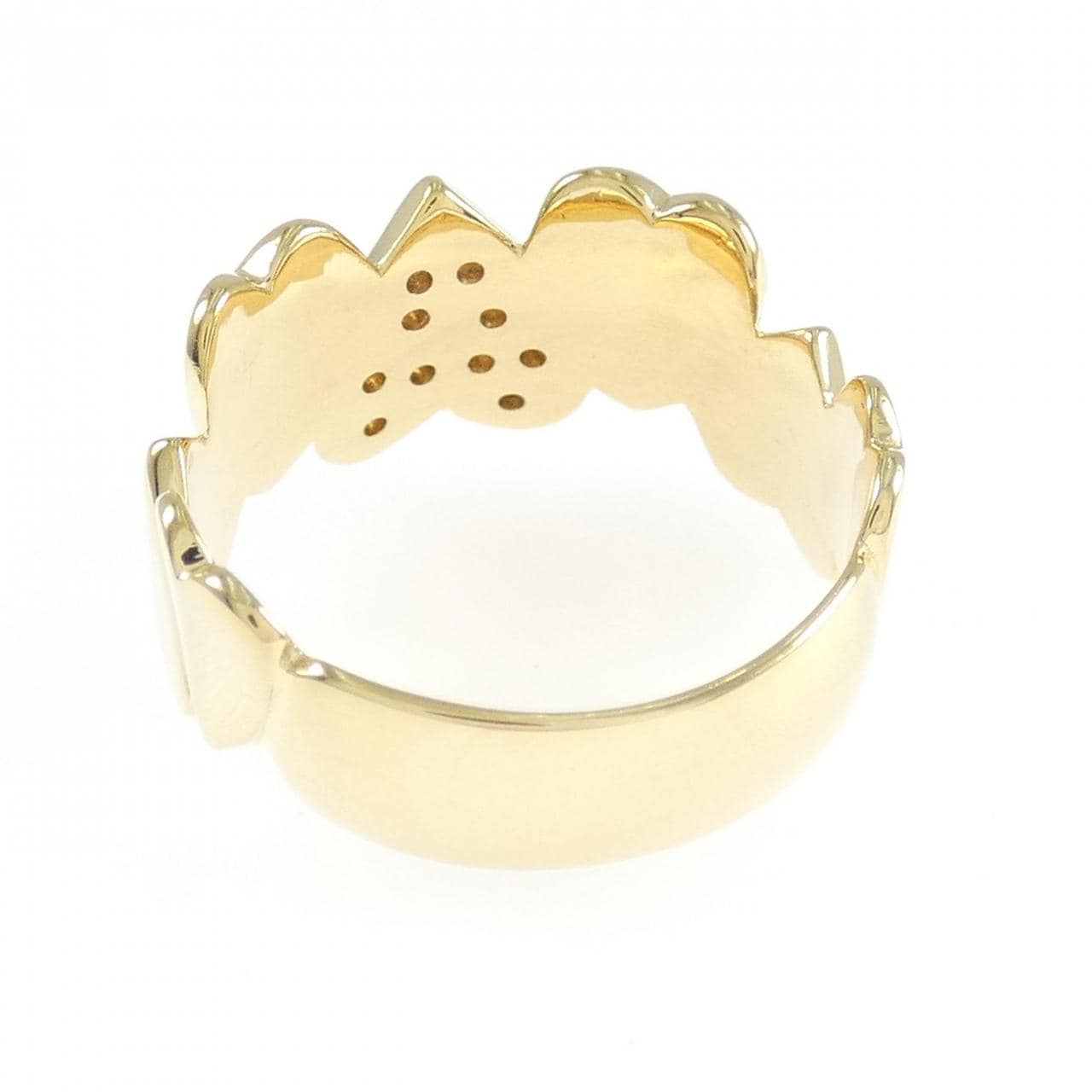 K18YG ハート ダイヤモンド リング 0.17CT