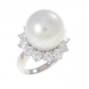 PT900 白蝶パール リング 13.7mm