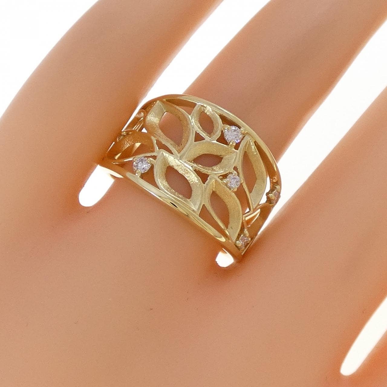 K18YG ダイヤモンド リング 0.13CT