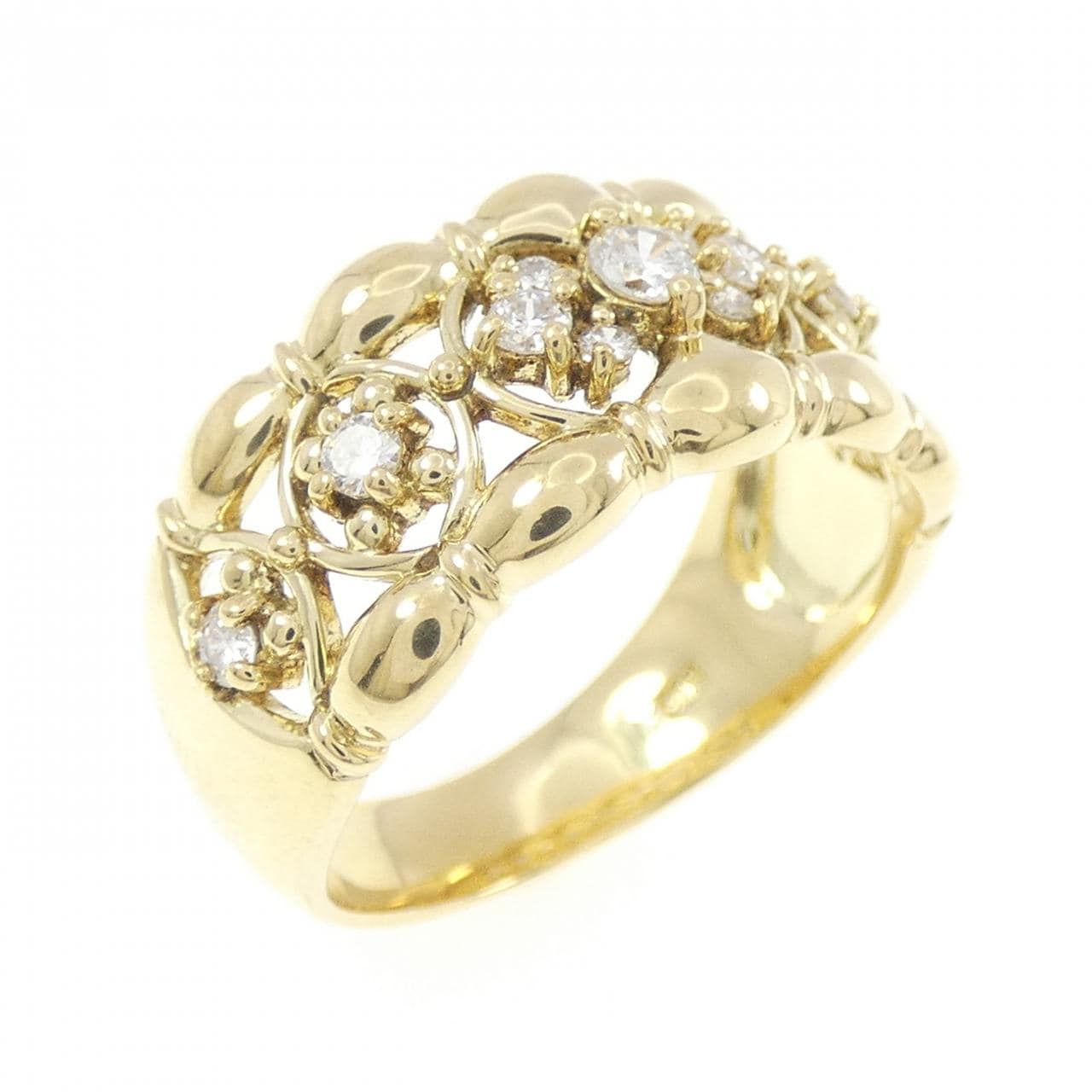 K18YG ダイヤモンド リング 0.25CT