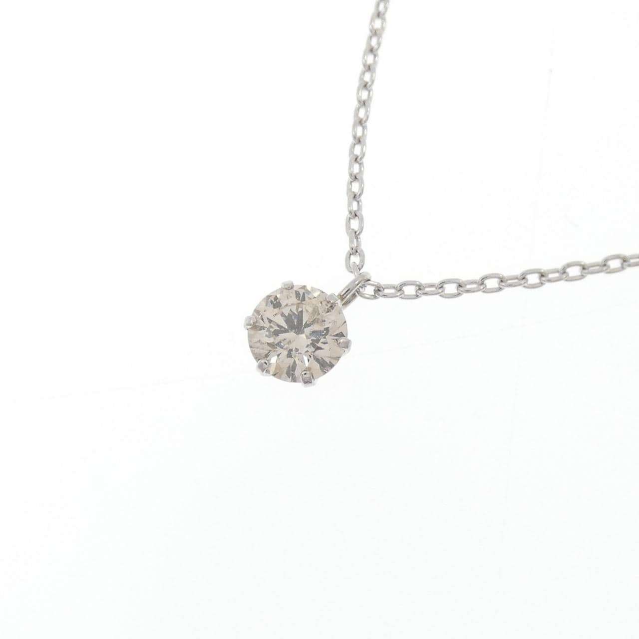 PT900/PT850 ソリティア ダイヤモンド ネックレス 0.3CT