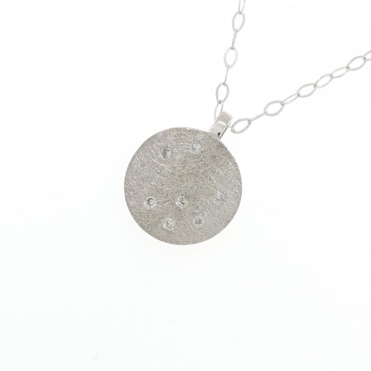 K18WG ダイヤモンド ネックレス 0.03CT
