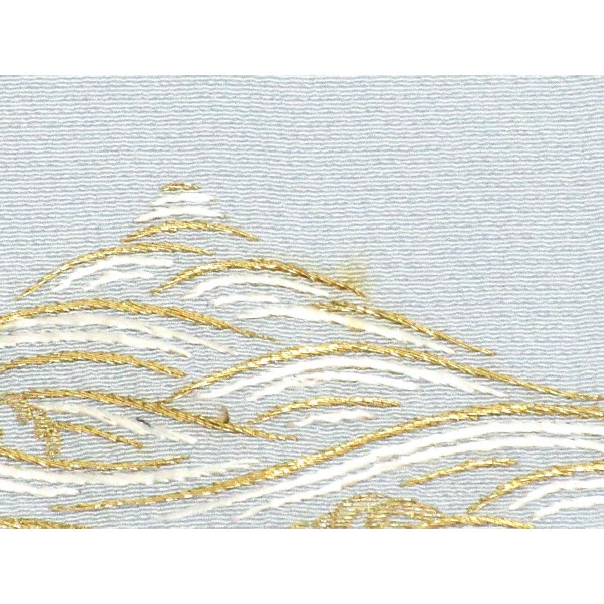 単衣　訪問着　刺繍加工　剣片喰